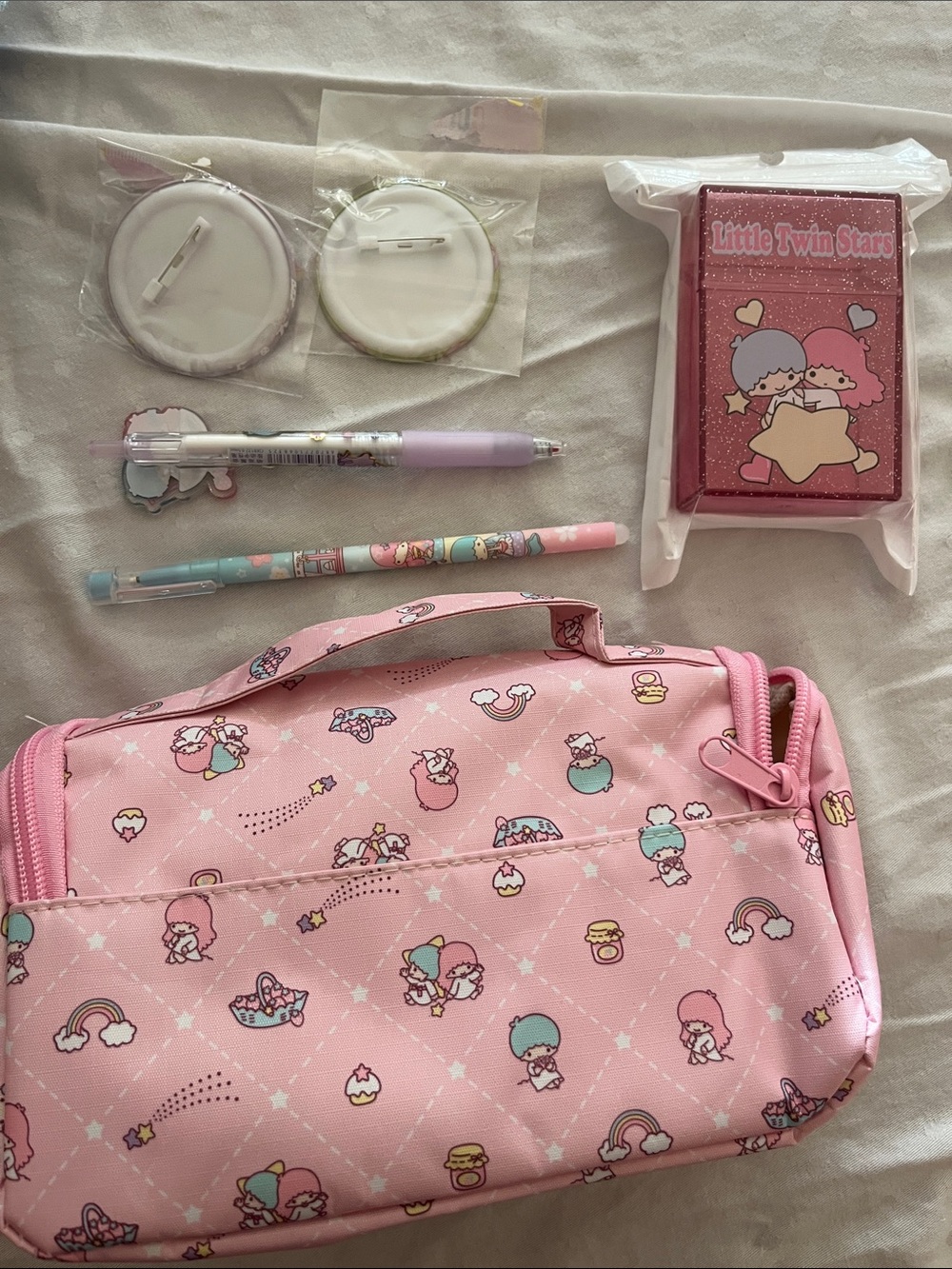 Sanrio Little Twin Stars mini backpack and accessories - Picture 5 of 5